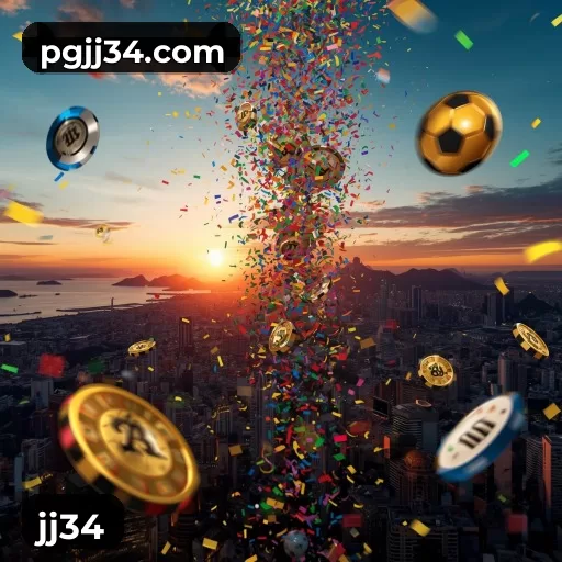 Imagem promocional da jj34 mostrando a plataforma e suas vantagens