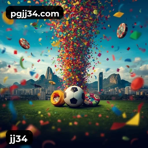 Imagem promocional da jj34 mostrando a plataforma e suas vantagens