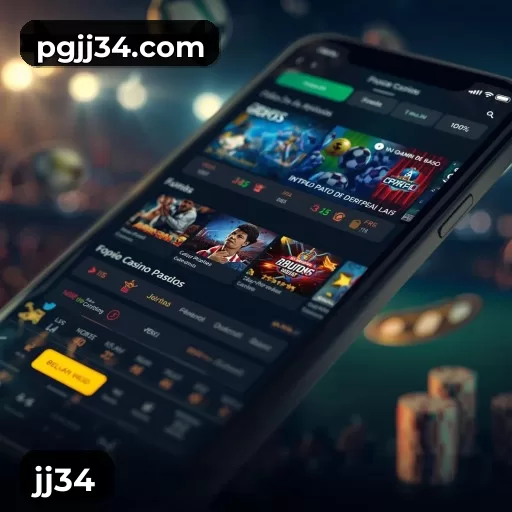 Imagem promocional da jj34 divulgando a plataforma e suas promoções