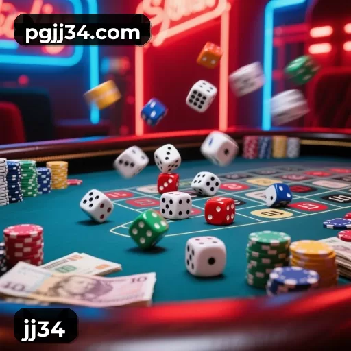 Imagem promocional da jj34 apresentando a plataforma e seus recursos